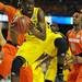 Michigan freshman Caris LeVert grabs a rebound in the first half against Syracuse in the Final Four in Atlanta on Saturday, April 6, 2013. Melanie Maxwell I AnnArbor.com